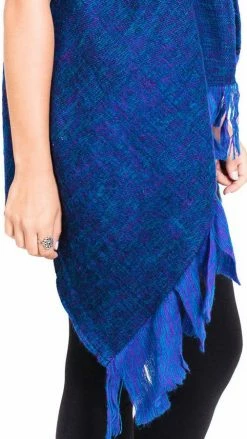 Vendor-unknown Tops & Tees Women's Boho Chic Winter Woolen Fringed Vest