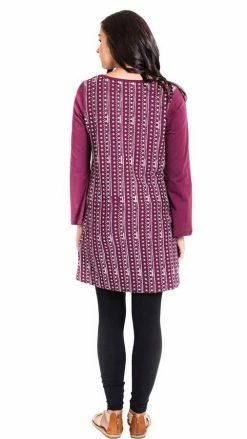 Vendor-unknown Tops & Tees Women's Organic Om Stripe Tunic