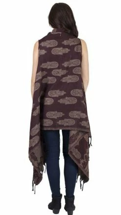 Lakhays Hamsa Waterfall Fringe Vest 8 Lakhays Hamsa Waterfall Fringe Vest