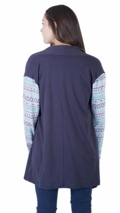 Lakhays Tops & Tees Tribal Vibes Organic Cotton Waterfall Cardigan