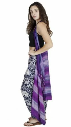 Lakhays Hashtag Maxi Fringed Vest Tops & Tees