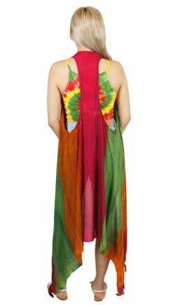 Lakhays Hashtag Maxi Fringed Vest Tops & Tees