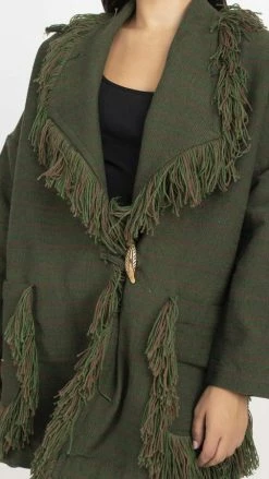 Lakhays Acrylic Fringe Jacket