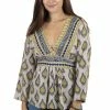 Lakhays Indian Floral Top Blouse Tops & Tees
