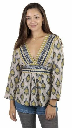 Lakhays Indian Floral Top Blouse Tops & Tees