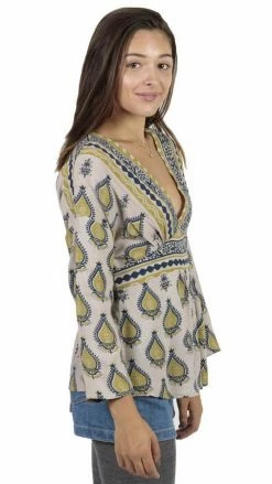 Lakhays Indian Floral Top Blouse Tops & Tees