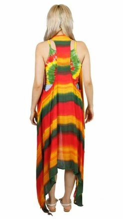 Lakhays Tops & Tees Rasta Tie Dye Sarong Pullover