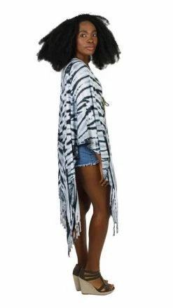 Lakhays Tops & Tees Diamond Tie Dye Kimono