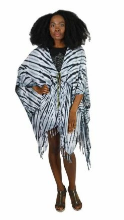 Lakhays Tops & Tees Diamond Tie Dye Kimono