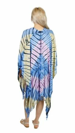 Lakhays Tops & Tees Diamond Tie Dye Kimono