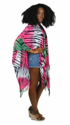 Lakhays Tops & Tees Diamond Tie Dye Kimono