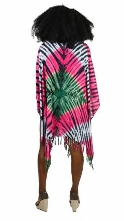 Lakhays Tops & Tees Diamond Tie Dye Kimono