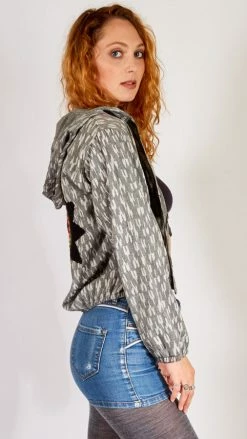 Lakhays Tops & Tees Crochet Mandala Bomber Jacket