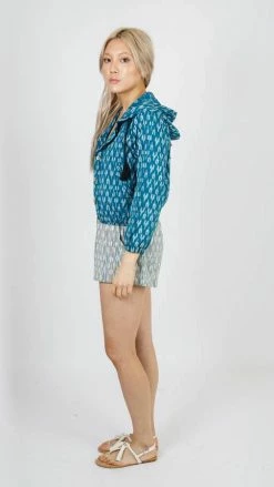 Lakhays Tops & Tees Crochet Mandala Bomber Jacket