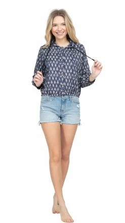 Lakhays Tops & Tees Crochet Mandala Bomber Jacket
