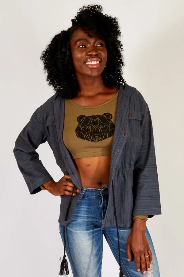 Lakhays New Arrivals Striped Cotton Hoodie Jacket 3 Lakhays New Arrivals Striped Cotton Hoodie Jacket