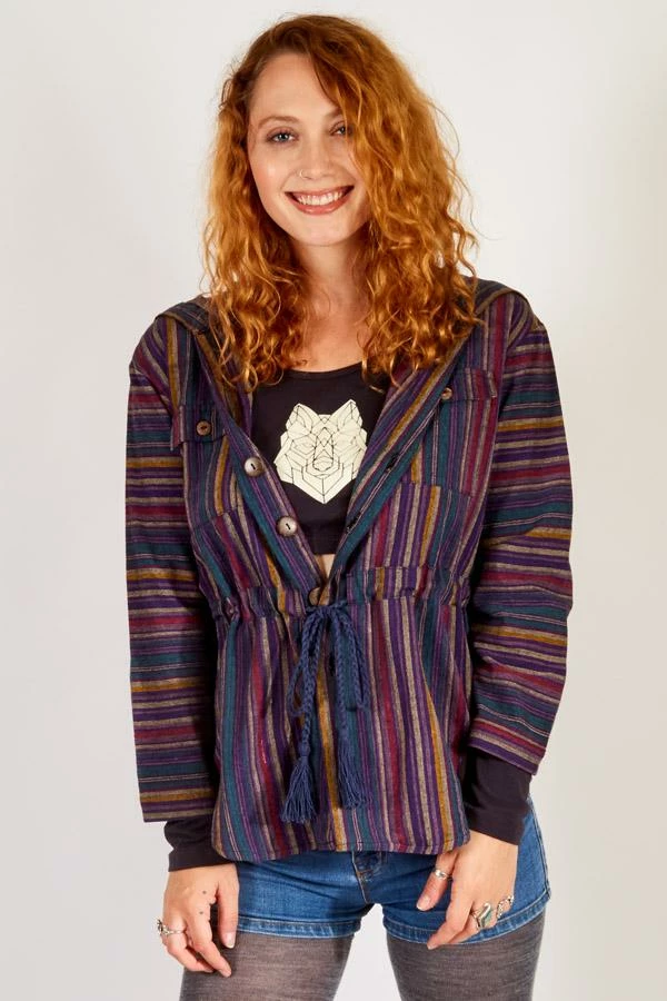 Lakhays New Arrivals Striped Cotton Hoodie Jacket 1 Lakhays New Arrivals Striped Cotton Hoodie Jacket