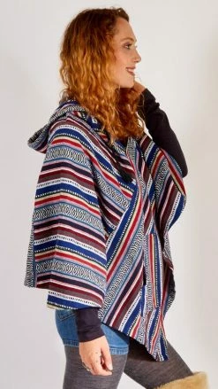 Lakhays Woodstock Soft-washed Cotton Hoodie Poncho New Arrivals