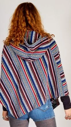 Lakhays Woodstock Soft-washed Cotton Hoodie Poncho New Arrivals