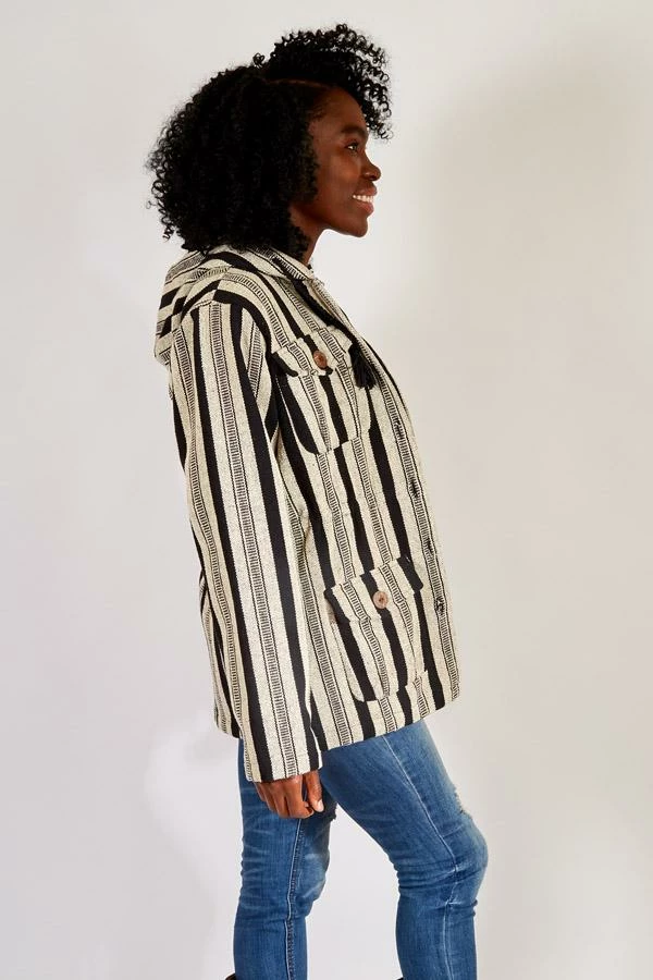 Lakhays New Arrivals Rustic Stripe Hoodie Safari Jacket 3 Lakhays New Arrivals Rustic Stripe Hoodie Safari Jacket