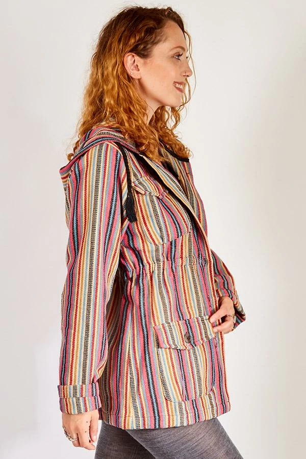 Lakhays New Arrivals Rustic Stripe Hoodie Safari Jacket 4 Lakhays New Arrivals Rustic Stripe Hoodie Safari Jacket