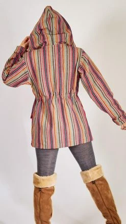 Lakhays New Arrivals Rustic Stripe Hoodie Safari Jacket 13 Lakhays New Arrivals Rustic Stripe Hoodie Safari Jacket