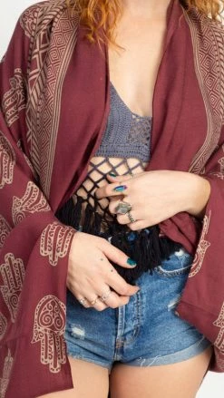 Lakhays Hamsa Flowing Cocoon Wrap New Arrivals