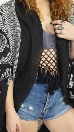 Lakhays Hamsa Flowing Cocoon Wrap New Arrivals