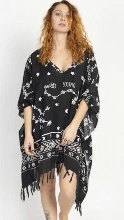Lakhays New Arrivals What's Your Sign Coverup Poncho