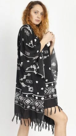 Lakhays New Arrivals What's Your Sign Coverup Poncho