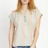 Lakhays New Arrivals Stripe Vintage Blouse