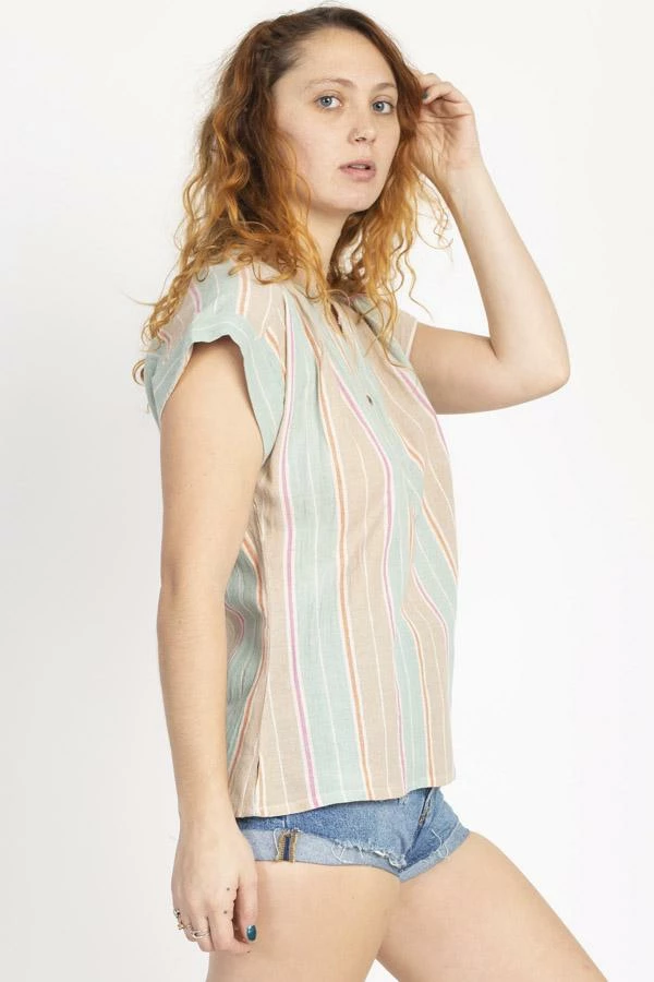 Lakhays New Arrivals Stripe Vintage Blouse 5 Lakhays New Arrivals Stripe Vintage Blouse