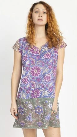 Lakhays Block Printed Third Eye Tunic Dress Tops & Tees