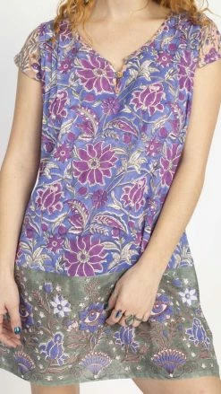 Lakhays Block Printed Third Eye Tunic Dress Tops & Tees