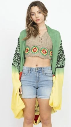 Vendor-unknown Rasta Reggae Lion Of Judah Festival Cocoon Wrap