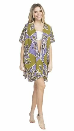 Vendor-unknown Georgette Crystal Kimono