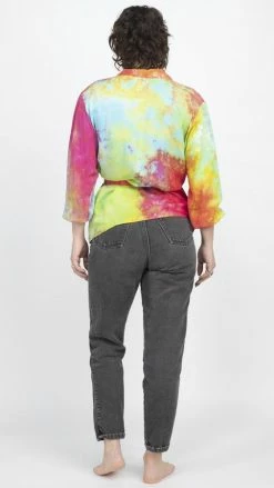 Lakhays Tie-dye Kimono Wrap