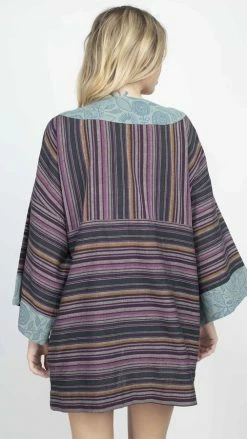 Lakhays New Arrivals Zinnia Stripe Kimono