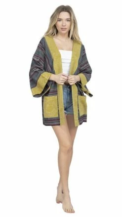 Lakhays New Arrivals Zinnia Stripe Kimono