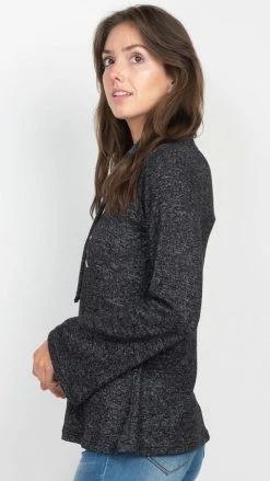 Lakhays New Arrivals Bell Sleeve Cowl Sweater