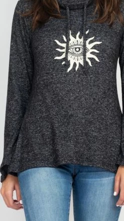 Lakhays New Arrivals Bell Sleeve Cowl Sweater