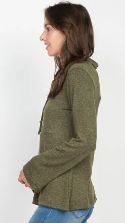 Lakhays New Arrivals Bell Sleeve Cowl Sweater