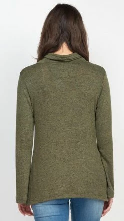 Lakhays New Arrivals Bell Sleeve Cowl Sweater