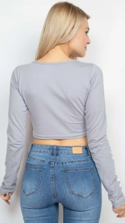 Lakhays Tops & Tees Moon Phases Ruched Top