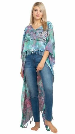 Lakhays Mystical Hi Low Poncho New Arrivals