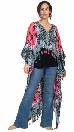 Lakhays New Arrivals Mushroom Hi Low Poncho