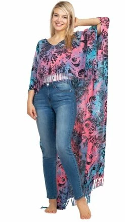 Lakhays New Arrivals Mushroom Hi Low Poncho