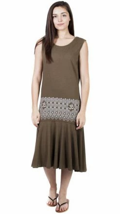 Lakhays Om Garden Organic Tear Drop Mermaid Dress