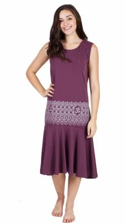 Lakhays Om Garden Organic Tear Drop Mermaid Dress