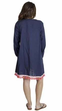 Lakhays Dresses Fearlessly Fringed Boho Peasant Dress 9 Lakhays Dresses Fearlessly Fringed Boho Peasant Dress